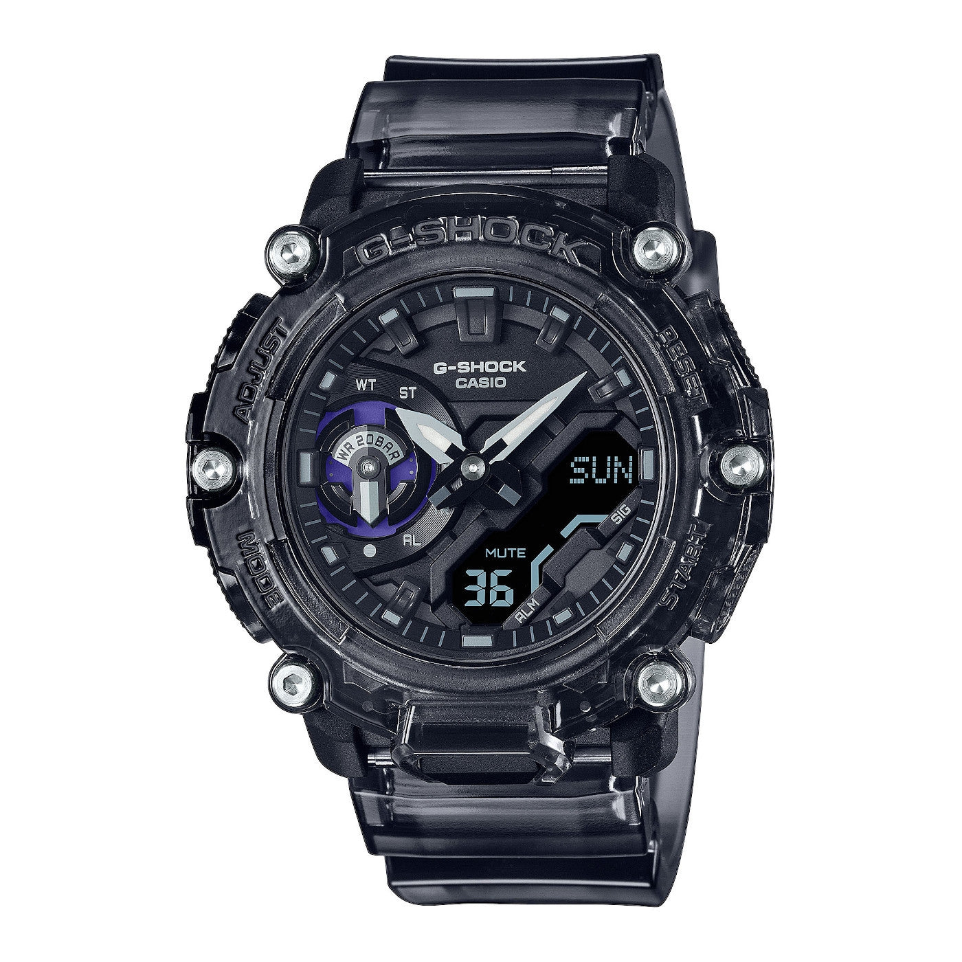 CASIO G-SHOCK Mod. SKELETON SOUND WAVE Serie GA-2200SKL-8AER