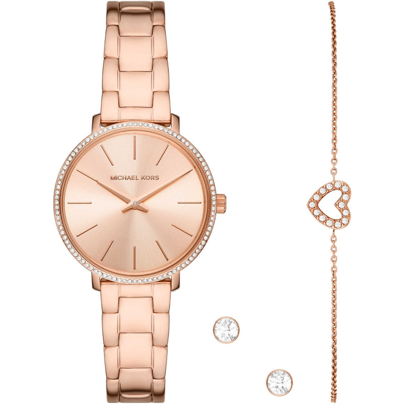 MICHAEL KORS Mod. PYPER Special Pack (watch-bracelet-earrings) MK1040